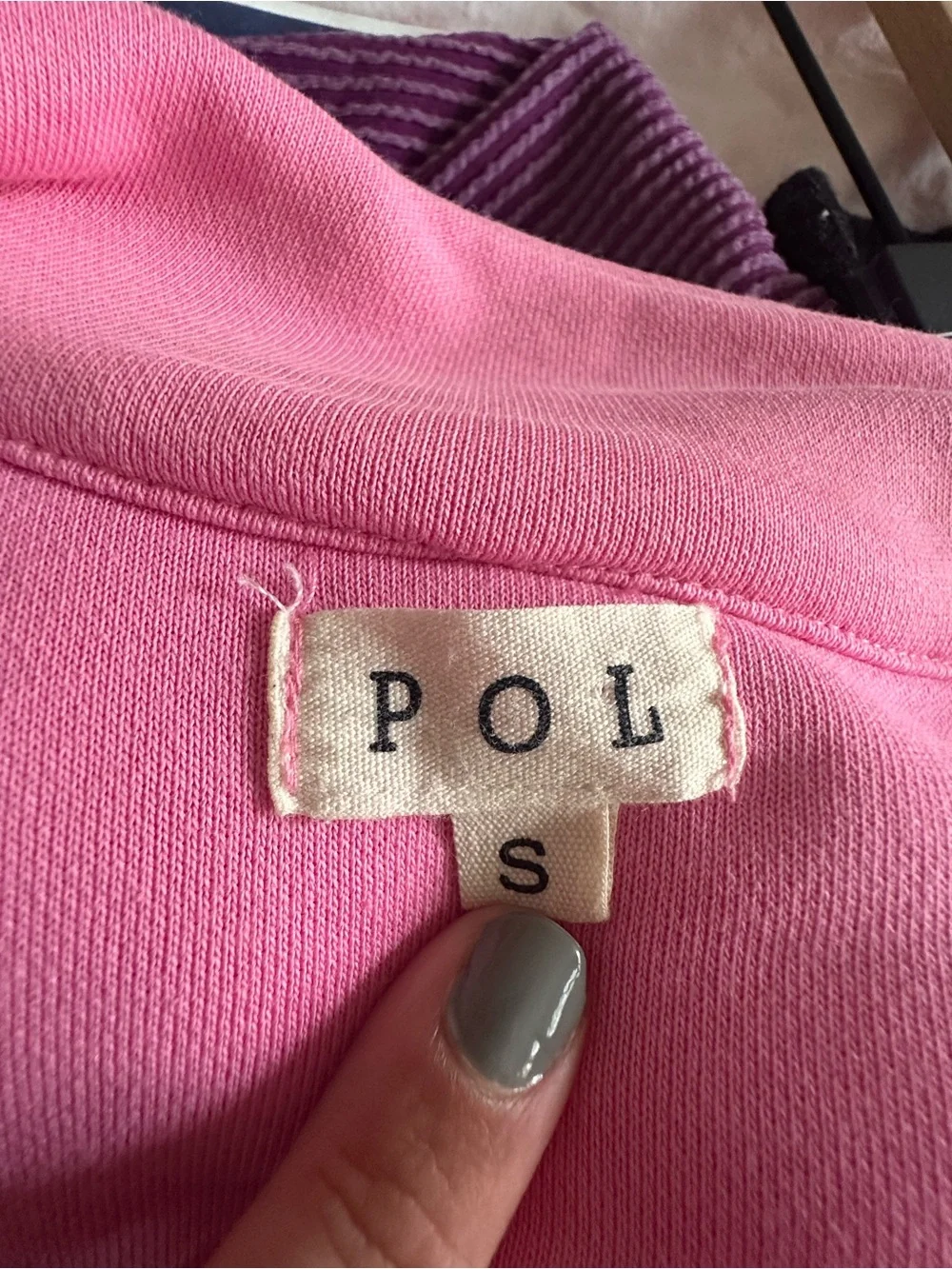 Pol Bubblegum Pink Distressed Crop Jacket - Picture 9 of 10